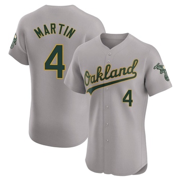 Gray Elite Billy Martin Men's Oakland Athletics Road Jersey