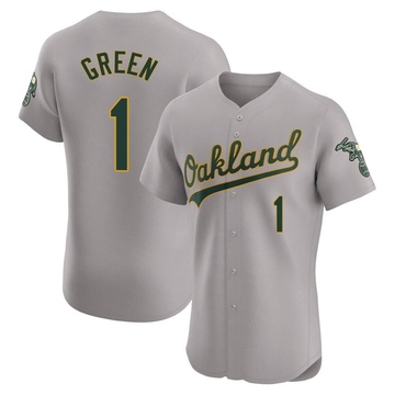 Gray Elite Dick Green Men's Oakland Athletics Road Jersey