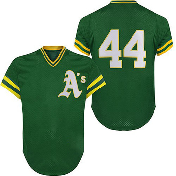 Green Authentic Rollie Fingers Men's Oakland Athletics Throwback Jersey