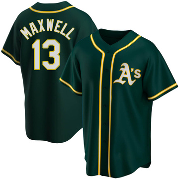 Green Replica Bruce Maxwell Men's Oakland Athletics Alternate Jersey